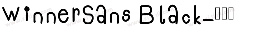 WinnerSans Black字体转换